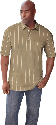 Miniatura 4 de KingSize Polo de golf ligero con bolsillo para hombre grande y alto