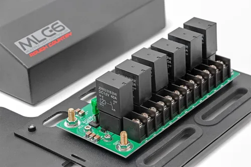 Miniatura 5 de Rough Country MLC-6 - Controlador de luz y accesorio LED universal - Panel de interruptores basculantes de 6 posiciones con bloque de potencia