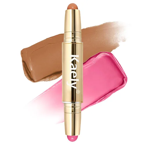 Miniatura 10 de Kaely Contour Blush - Maquillaje multiuso, color crema bronceador para contornear paletas, kit de maquillaje facial, fórmula de acabado radiante 01