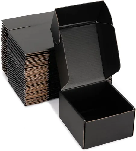 Miniatura 24 de Cajas de envío pequeñas de 9 x 6 x 2 pulgadas (paquete de 25) – Cajas de cartón corrugado blancas resistentes para pequeñas empresas, comercio Blanco