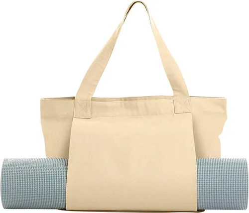 Portador de Esterilla de Yoga, Bolsa de Gimnasio Con Soporte para Esterilla de Yoga, Bolsa de Lona para Mujer Con Correa para el Hombro Para
