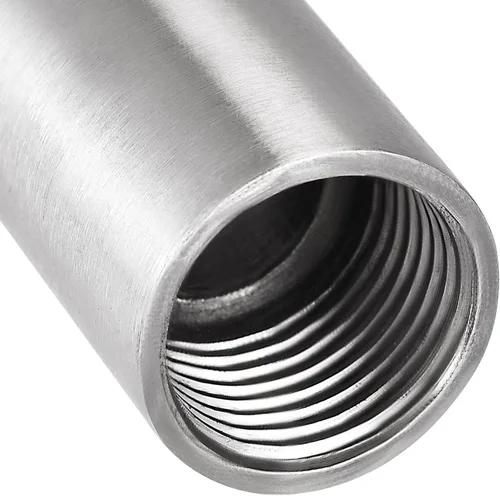 Miniatura 5 de Brazo de extensión de cabezal de ducha, 1.2 pulgadas 1/2PT macho a 1/2PT hembra rosca 304 acoplador de montaje de tubería de acero inoxidable