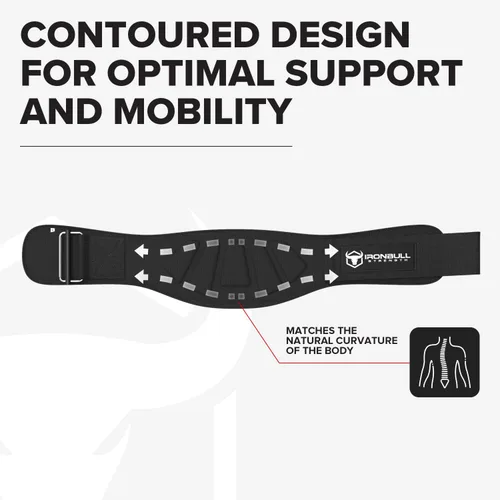 Miniatura 5 de Cinturón para levantamiento de pesas para hombres y mujeres - Soporte de espalda con bloqueo automático de 6 pulgadas, soporte de espalda para Negro
