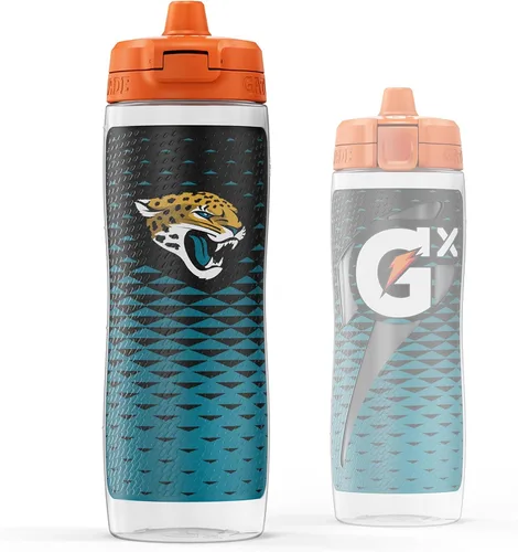 Miniatura 16 de Gatorade Gx NFL - Botellas antideslizantes para apretar, 30 onzas líquidas, sistema de hidratación Gx