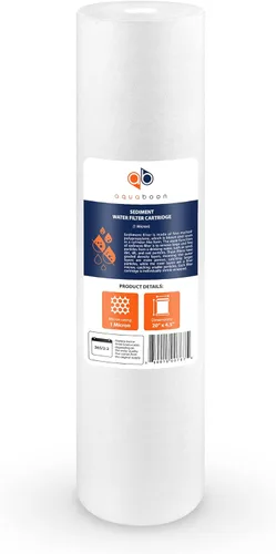 Miniatura 8 de Aquaboon Cartucho de repuesto de filtro de agua de sedimentos de 1 micrón, 20 x 4.5 Filtración de sedimentos para toda la casa Compatible