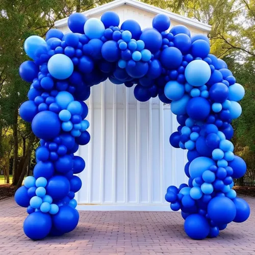 Miniatura 7 de KBZVNAF Globos de látex azul rey para fiestas - 50 unidades de 12 pulgadas, globos de helio azul mate para cumpleaños, boda, baby shower, Azul real