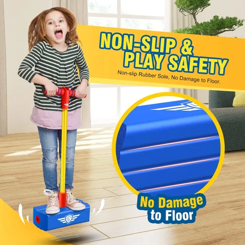 Miniatura 7 de CUUGO LET'S GO! CG Saltar Promueve Crecer Más Alto - Saltarín de Espuma para Niños, Juguetes para Niños de 3 a 12 Años, Niños Niñas, Juguetes al