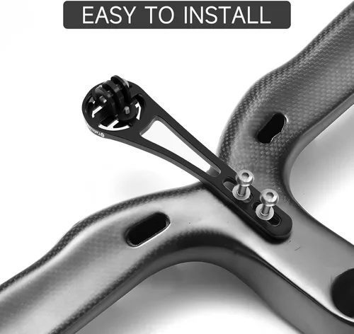 Miniatura 4 de Soporte para computadora de ciclismo de aleación de aluminio delantero para Garmin Road Bike Manillares integrados, compatible con Garmin