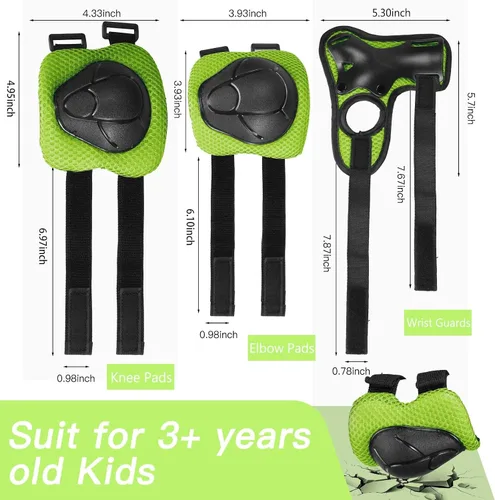 Miniatura 3 de Set de Casco de Bicicleta para Niños, Casco Ajustable para Niños de 3 a 15 Años, para Niños Pequeños, Niños y Niñas, para Varios Deportes
