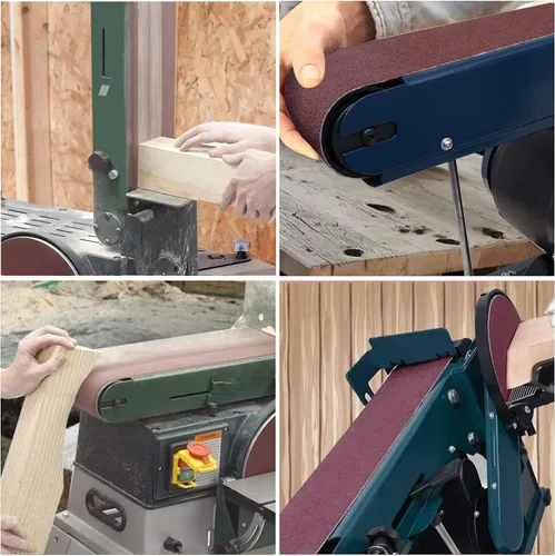 Miniatura 5 de Cinturón de lijado de 4 x 36 pulgadas, bandas lijadoras de banda de 40 granos, mejor para lijar madera, metal y pintura (paquete de 4)