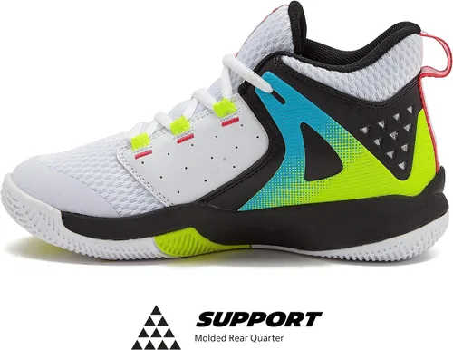 Miniatura 3 de AND1 Takeoff 3.0 - Tenis de baloncesto para niños, tenis de caña media para niños, niños pequeños de 1 a 7 años