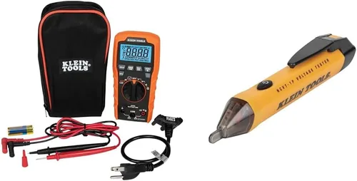 Miniatura 17 de Klein Tools ET270 Multiprobador digital de rango automático, AC/DC, resistencia y kit de herramientas de búsqueda de disyuntores 80016