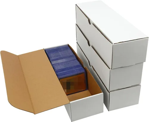 Miniatura 7 de Paquete de 2 cajas de tarjetas de intercambio/juegos de 1600 unidades - Se adapta a cargadores superiores y tarjetas deportivas - Organizador
