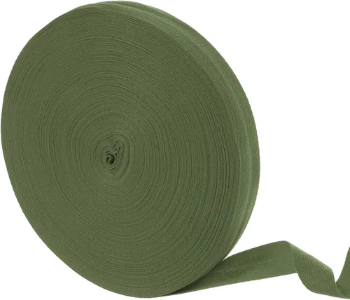 Miniatura 8 de uxcell Cinta de sarga de algodón de 50 yardas, cinta de espiga de 3/8 pulgadas para coser ropa, manualidades (azul)