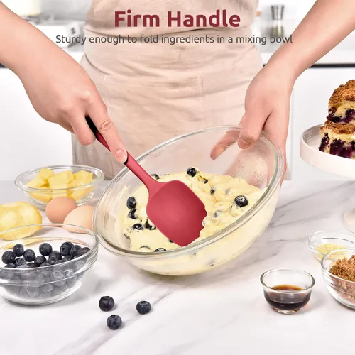 Miniatura 5 de Espátula de silicona resistente al calor: U-Taste, flexible de 600ºF, de 11.38 pulgadas, de silicona, para mezclar, remover, cocinar, raspar