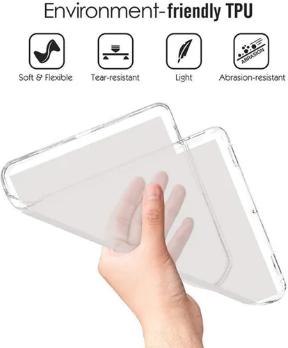 Miniatura 3 de iCoverCase Para Samsung Galaxy Tab A7 10.4 Pulgadas T500/T505, Cubierta Trasera Transparente Suave TPU Suave Ligero Mate Para Samsung Galaxy Tab A7