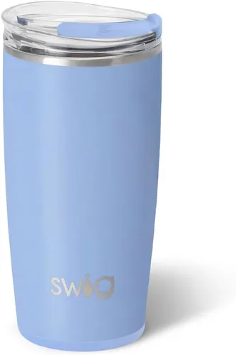 Miniatura 39 de Swig Life - Vaso aislante de 22 onzas, vaso de viaje para café con tapa, taza de viaje para café apta para portavasos, acero inoxidable (Aqua)