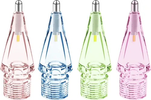 Miniatura 8 de Reemplazo de puntas de lápiz Apple para Apple Pencil de 2ª y 1ª generación, puntas de lápiz de metal transparentes, punta similar a un bolígrafo