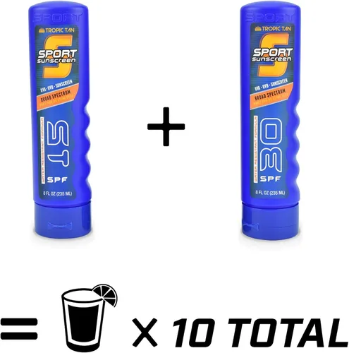 Miniatura 4 de GoPong Sport Bottle - Paquete de 2 botellas de protección solar (16 onzas en total) – Frascos de viaje con alcohol ocultos – Contenedores secretos