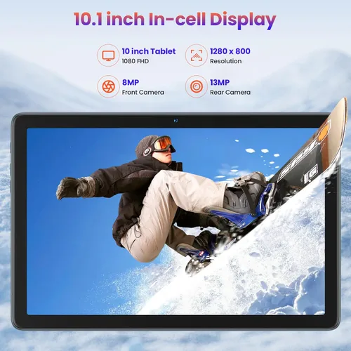 Miniatura 5 de Tableta, tableta Android 2025 con teclado de 14 GB+128 GB+1 TB expandir, tabletas celulares 4G con ranura dual SIM, tabletas 2 en 1 Octa-Core