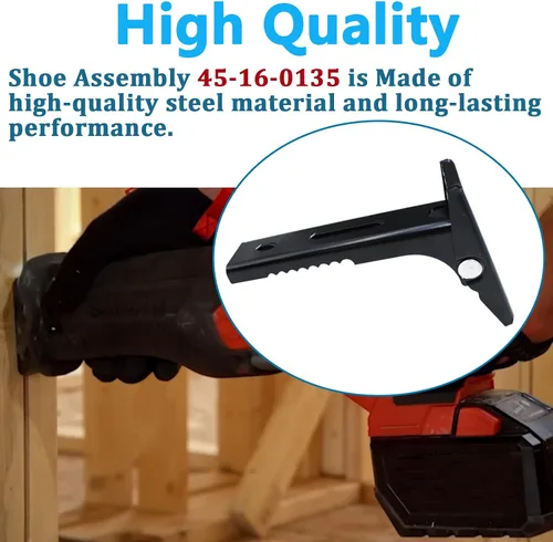 Miniatura 7 de Conjunto de zapato 45-16-0135 ajuste Milwauke Shoe Assembly 2720-20 & 2721-20 Sawzall sierras recíprocas (1 unidad)