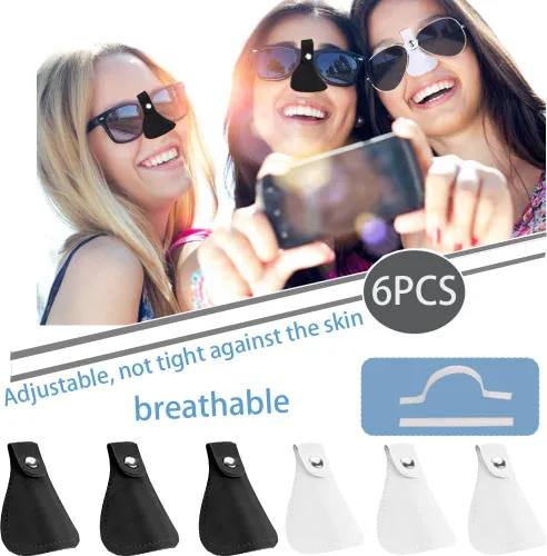 Miniatura 2 de Paquete de 6 protectores de nariz de tamaño pequeño para gafas, protector solar para la nariz para hombres y mujeres, deportes al aire libre, 3