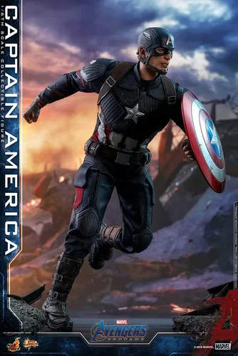 Miniatura 3 de Hot Toys 1:6 Capitán América - Vengadores: Endgame, Multicolor, HT904685