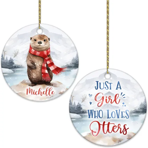 Miniatura 18 de Hyturtle Adorno de Navidad personalizado, con nombre personalizado, círculo de cerámica, para amantes de las abejas, decoración de árbol, regalo