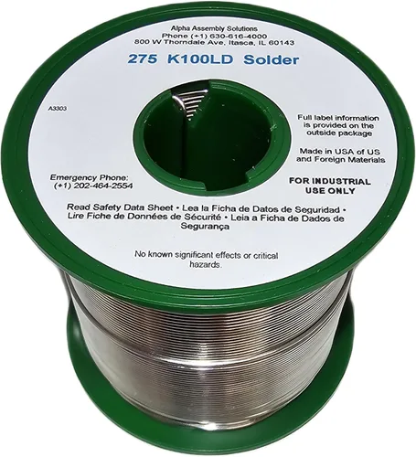 Miniatura 3 de Kester 443-845 24-9574-7618 K100Ld Soldadura sin plomo sin alambre limpio.031 "Diámetro de aleación de bajo costo