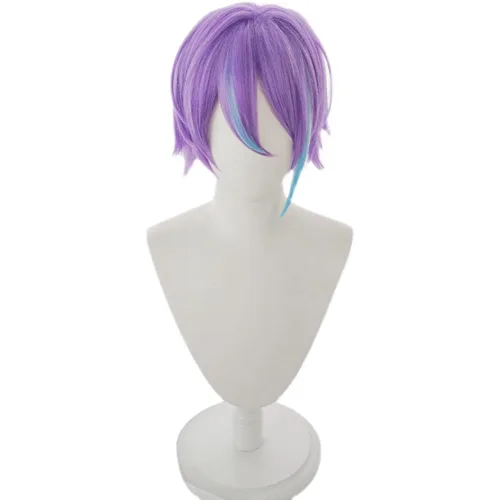 Miniatura 3 de Mochizuki Honami Cosplay peluca larga patillas púrpura 12.6 in (púrpura (Mochizuki Honami))
