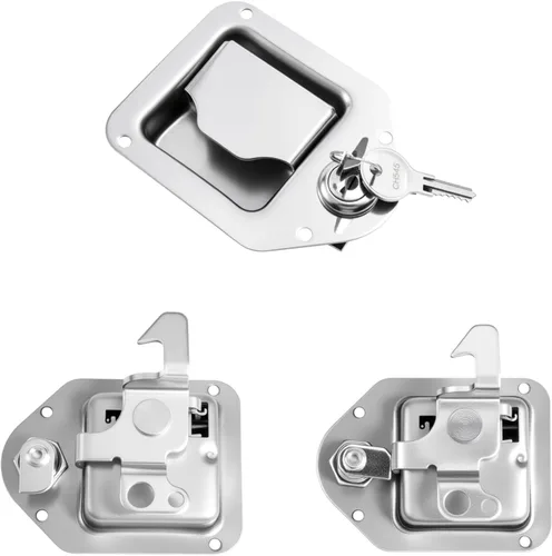 Miniatura 6 de WOOCH Cerradura de caja de herramientas para camión con llaves, cilindro de bloqueo de caja de herramientas de repuesto de 5/8" para pestillo