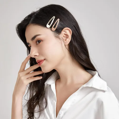 Miniatura 4 de Dofash Pinzas para el cabello a presión de metal, 2.0 in, accesorios básicos para el cabello, pinzas para el cabello de estrella, 12 piezas