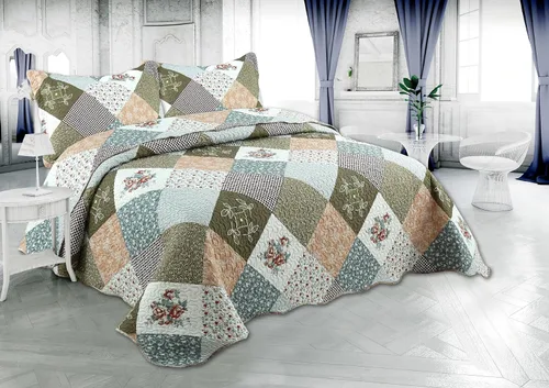 Miniatura 25 de Marina Decoration Juego de colcha de verano de 2 piezas con estampado de Pinsonic en relieve, ultra suave, con 1 funda acolchada, patrón de mandala