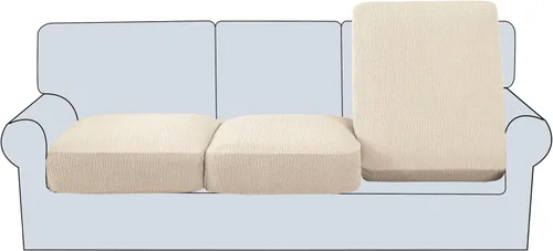 Miniatura 42 de H.Versailtex 2025 Fundas de sofá Jacquard para sofá de 3 cojines, 1 pieza de fundas elásticas para sofá, protector de muebles antideslizante, suave