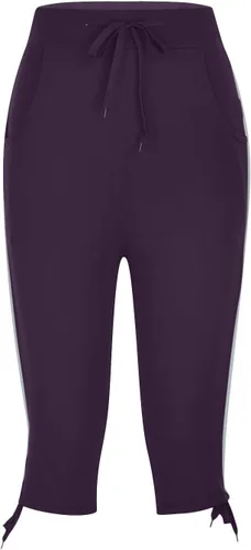 Miniatura 43 de Pantalones capri para mujer, estilo casual, de verano, elásticos, de cintura alta, pantalones de yoga, ajuste atlético, pantalones deportivos