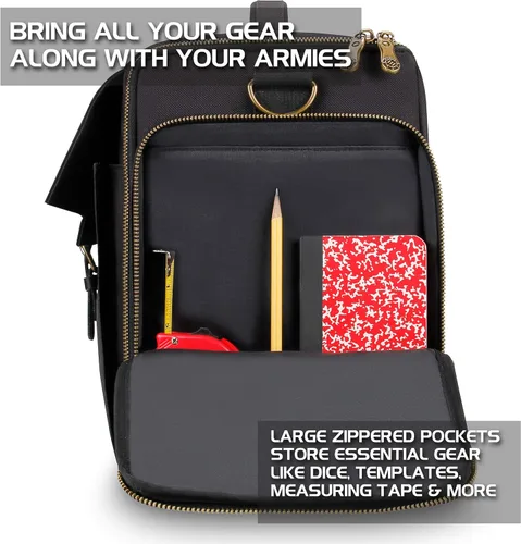 Miniatura 6 de ENHANCE Estuche portátil de almacenamiento y transporte de figuras en miniatura, 4 capas de espuma para 108 minis de infantería y Pick & Pluck