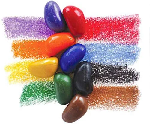 Miniatura 3 de Crayon Rocks Just Rocks in a Box, 8 colores, crayones con agarre de trípode hechos para el desarrollo de la escritura a mano en niños y niños