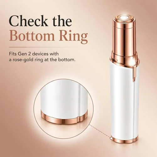 Miniatura 3 de Cabezales de repuesto para Flawless Generation 2, compatibles con el removedor de vello facial impecable Finishing Touch para mujeres, cuchillas