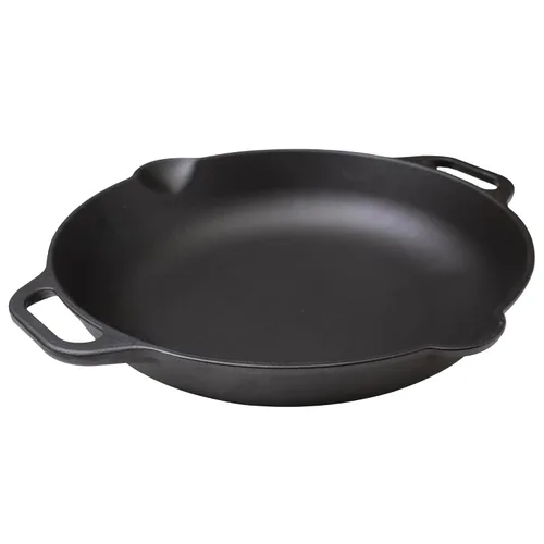 Miniatura 9 de Sartén de hierro fundido con mango largo Victoria Seasoned, color negro, M, Negro
