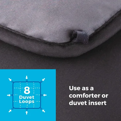 Miniatura 4 de Linenspa - Edredón reversible con relleno alternativo y relleno de edredón, para todo el año, costuras de caja, ropa de cama para niños
