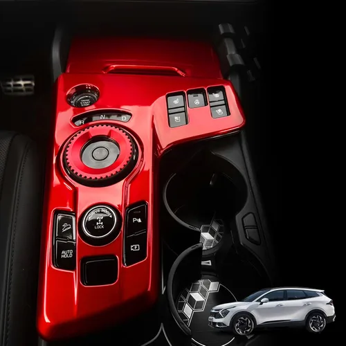 Miniatura 9 de YOUTOOCAR 2 piezas de cubiertas de panel de cambio de marchas automático para interior Compatible con Kia Sportage 2023–2025 EX SX SX-Prestige