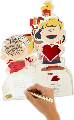 Miniatura 8 de Hallmark Peanuts - Tarjeta desplegable para el día de San Valentín (Snoopy en el buzón) para niños, profesores, compañeros de trabajo