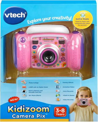 Miniatura 7 de VTech Kidizoom Camera Pix, Empaque estándar Rosa