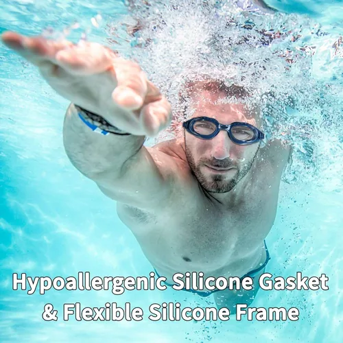 Miniatura 3 de Water Gear Gafas de natación antivaho Elite Transparente/Azul