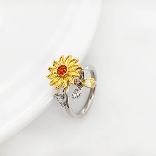 Miniatura 81 de Anillo de plata 925, anillos de plata ajustables para mujer, anillos de pulgar abiertos, anillos de circonio, anillos ajustables, anillos abiertos