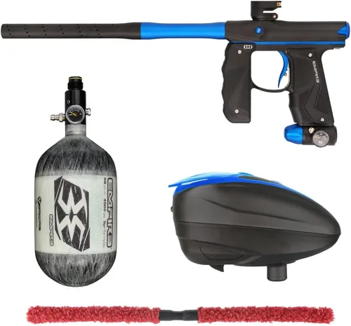 Miniatura 37 de Action Village Empire Mini GS TP Contender Kit de pistola de paintball con tanque 68/4500 Negro Polvo/Negro Polvo
