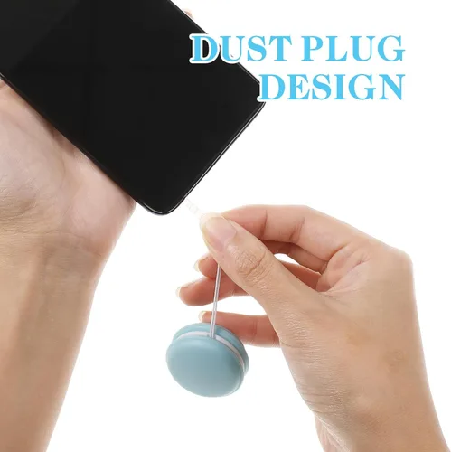 Miniatura 3 de Macaron - Juego de limpiador de teléfono: cepillo suave portátil y paño de microfibra lavable para teléfono celular, tabletas, lentes, bonito diseño