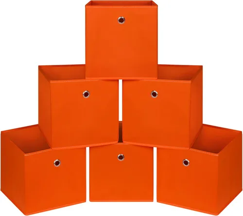 Miniatura 16 de Cubos de Almacenamiento Plegables Negros Contenedores, Cubos de Almacenamiento de Tela de 11 Pulgadas, Cajas de Almacenamiento de Tela, Cubos