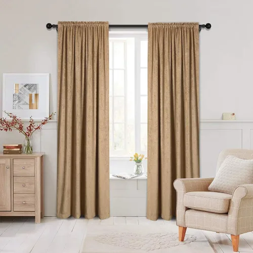 Miniatura 20 de Cortinas de doble cara de felpilla para cortina de cocina, cenefa para sala de estar