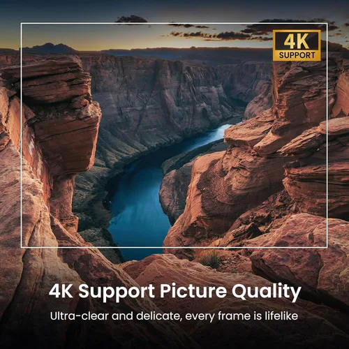 Miniatura 11 de Proyector inteligente oficial de Google TV, HAPPRUN 4K UHD Home Theater con sonido Dolby, Wi-Fi y Bluetooth, aplicaciones de transmisión integradas